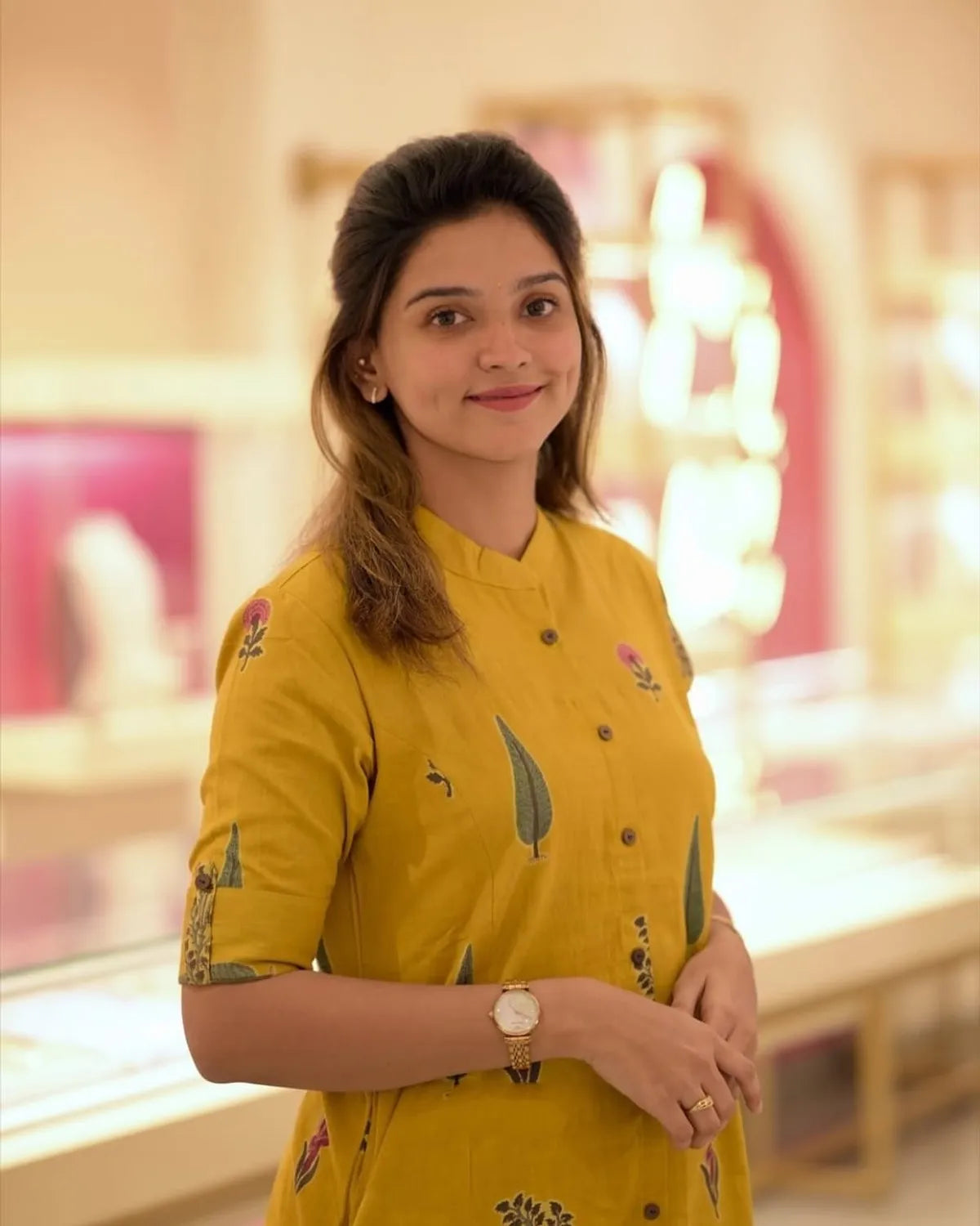 Floral Cotton Co-Ord Set - A-Line Kurti With Ankle-Length Palazzo Pant